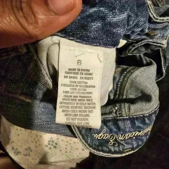 P7015 american eagle short shorts distressed size30in - Picture 7 of 8